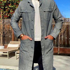 Agnes B Railroad Stripe Car Coat